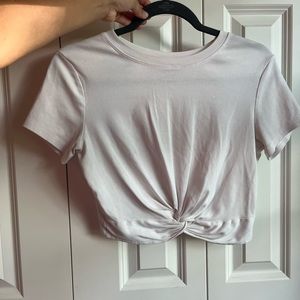 White cropped t-shirt